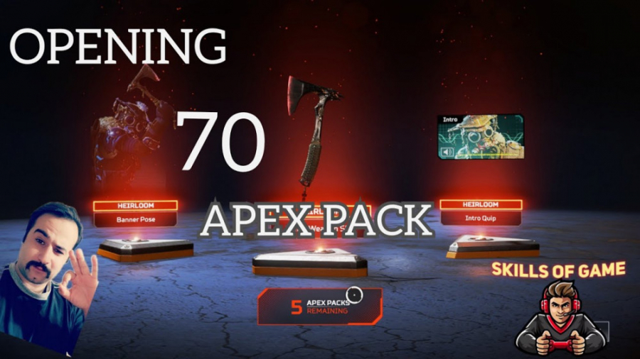 باز کردن ۷۰ ایپکس پک - opening 70 apex pack - skills of game