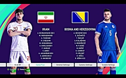گیم پلی از بازی امشب ایران - بوسنی در PES2021