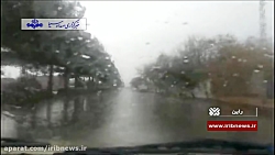 طراوت باران در چند شهر استان کرمان