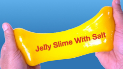 آموزش اسلایم با آب  نمک  چسب ش...