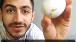 ایده های احمقانه  تخم مرغ آبپز...