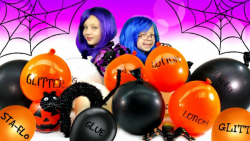 اسلایم بادکنکی  تم هالوین