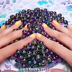 بازی با اسلایم رنگی و صدا دار...