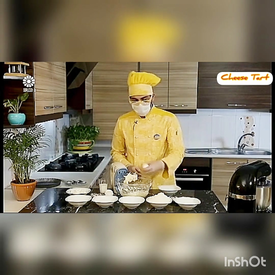 تارت پنیر کاراملی و پخته