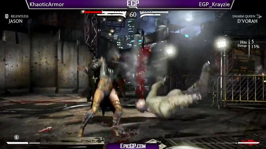 MKX Fight - Khaotic Armor (Jason) vs EGP Krayzie (D#039;Vo)