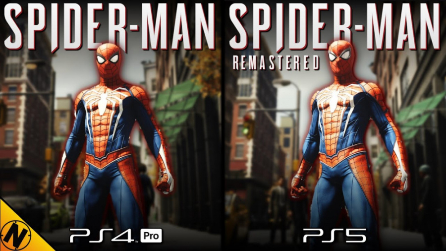 مقایسه گرافیک [Spider - Man Remastered [PS5 و [Spider - Man [PS4
