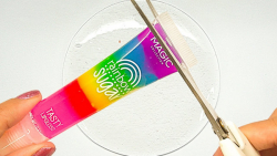 مجموعه اسلایم شفاف و گلیتر و م...