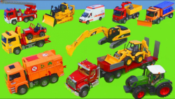 کامیون آتش نشانی ، بیل مکانیکی...