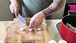 آموزش سوپ جو قرمز رستوراني از...