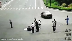 نهایت بدشانسی در تصادف