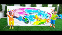 ولاد و نیکی با اسباب بازی ها ب...