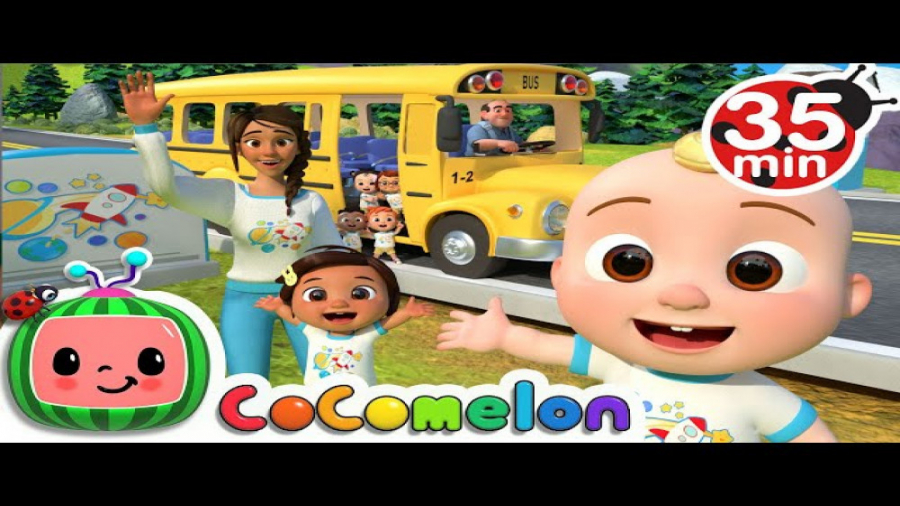 کوکوملون ماشین اتوبوس مدرسه | کارتون کوکوملون(CoComelon) اجرای آهنگ چرخ های اتوبوس توسط بچه ها