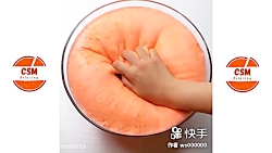 بازی با اسلایم رنگی و ژله ای ب...