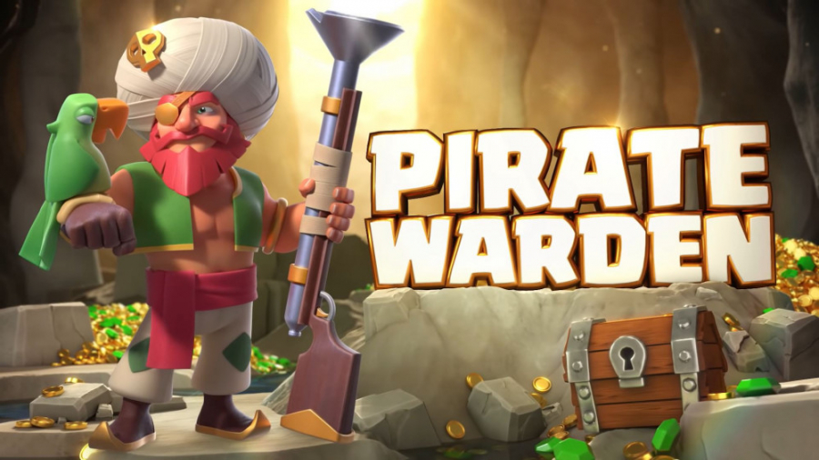 پوسته جدید واردن ، واردن دزد دریایی | clash of clans pirate warden