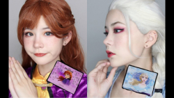 اموزش میکاپ و لباس  السا و انا...