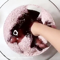 واتر اسلایم  بازی با اسلایم رن...