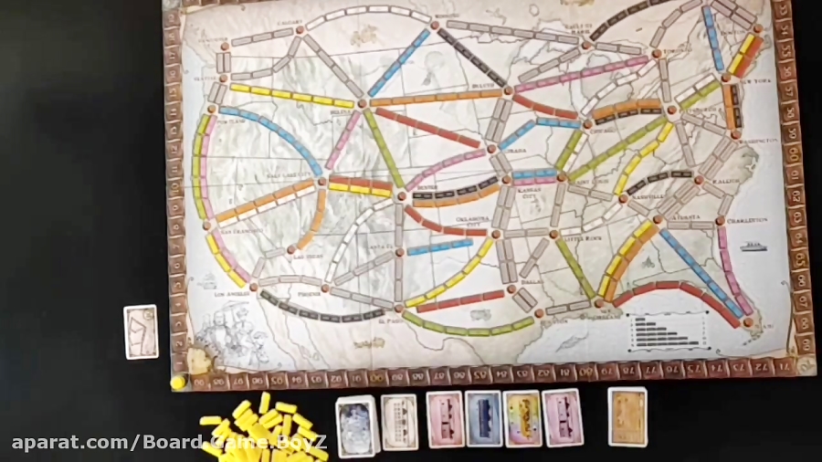 آموزش بازی رومیزی تیکت تو راید (ticket to ride)