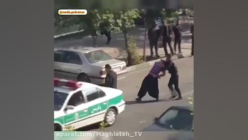فیلم درگیری پلیس با اراذل و اوباش زمان58ثانیه