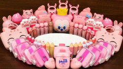 لوازم آرایشی صورتی در اسلایم س...