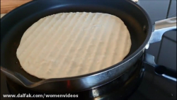 آموزش ویدیویی روش پخت نان لواش...