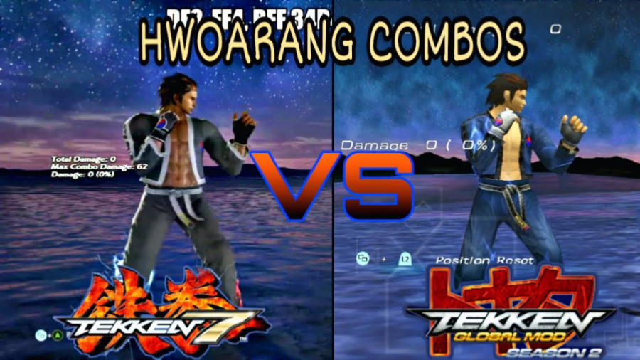 شباهت های شخصیت Hwoarang Tekken 7 در PSP vs PS4 , PC