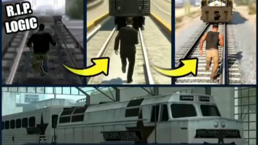 مقایسه قطار ها در نسخه های مختلف gta