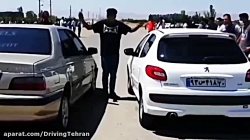 تست استارت درگ پژو ۲۰۶ و پژو ELX