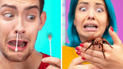 چالش جرات ! تور توری از پله ها...