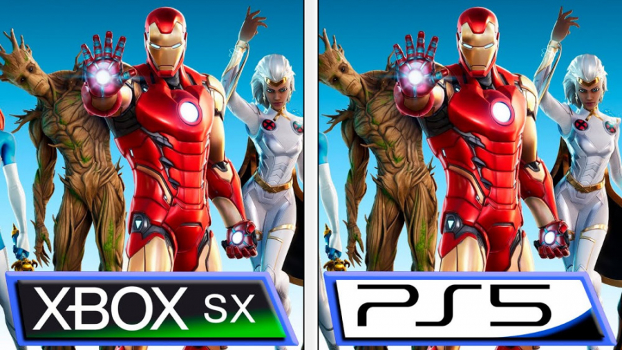 مقایسه گرافیک و فریم بازی Fortnite بر روی PS5 و Xbox Series X