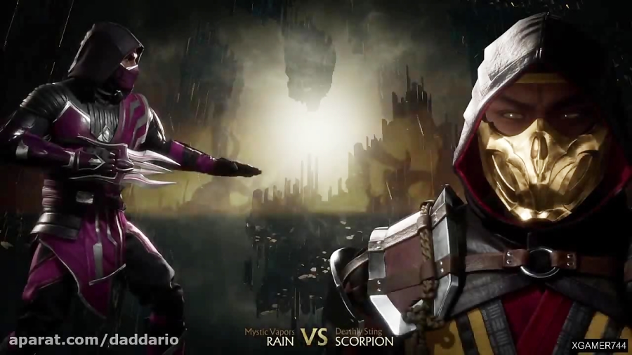 نبرد رایدن با اسکورپین در بازی Mortal Kombat 11
