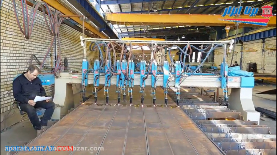 سی ان سی cnc برش پلاسما راسته بر هواگاز مدل کوشا ANCA