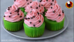 کاپ‌کیک به شکل هندوانه مخصوص ش...