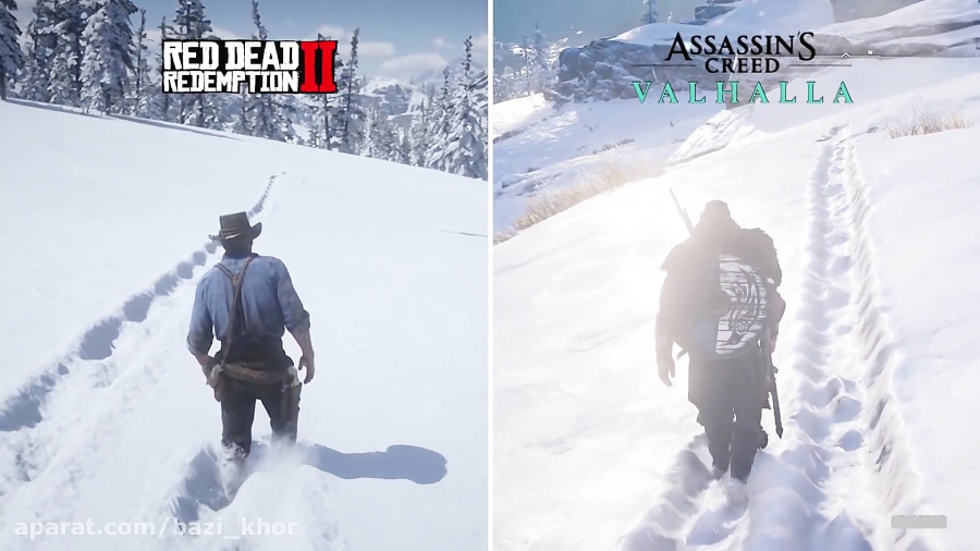 مقایسه گرافیکی بازی Red Dead Redemption 2 و Assassin#039; s Creed Valhalla