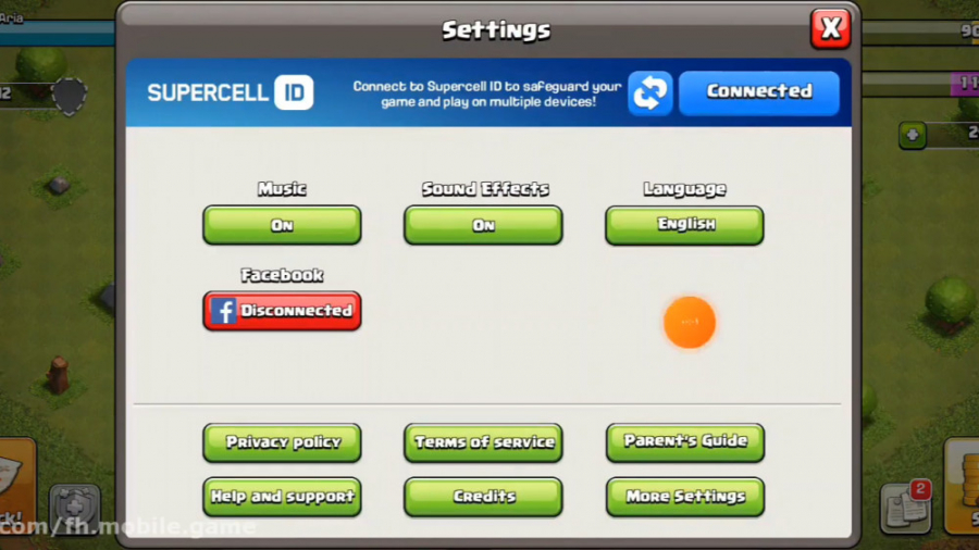 Disconnect with SUPERCELL ID زمان180ثانیه