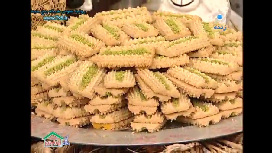 آشپزی | کیک و شیرینی | آموزش نان چرخی | آشپزی خانم گلاور