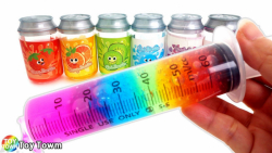 اسلایم رنگین کمانی  بازی و سرگ...