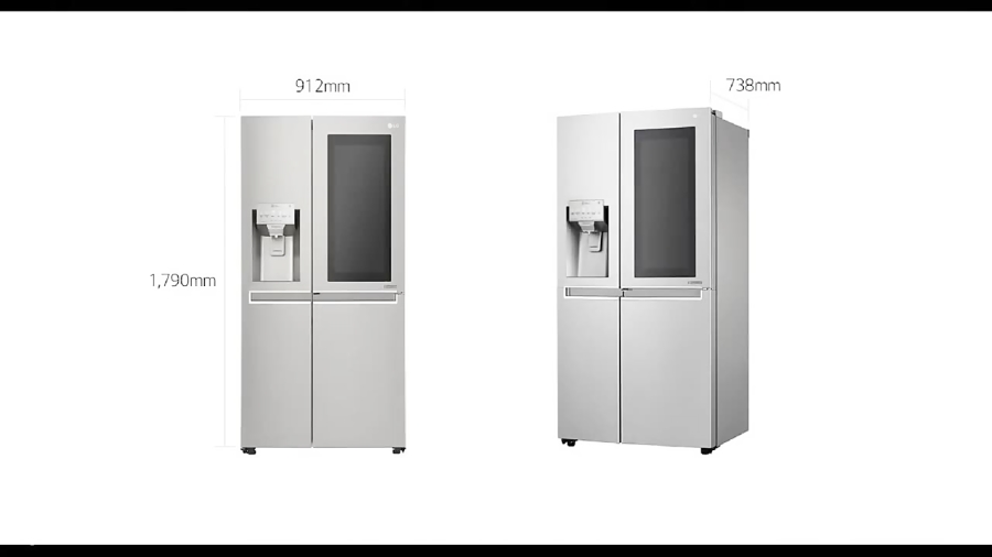 فیلم معرفی یخچال ساید بای ساید ال جی LG REFRIGERATOR GRX257