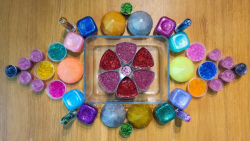 مخلوط اسلایمهای رنگی و اسلایم...