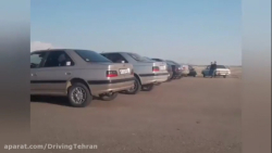 مسابقه درگ گذاشتن گروهی بین پژو پارس و پژو ۴۰۵ و زانتیا