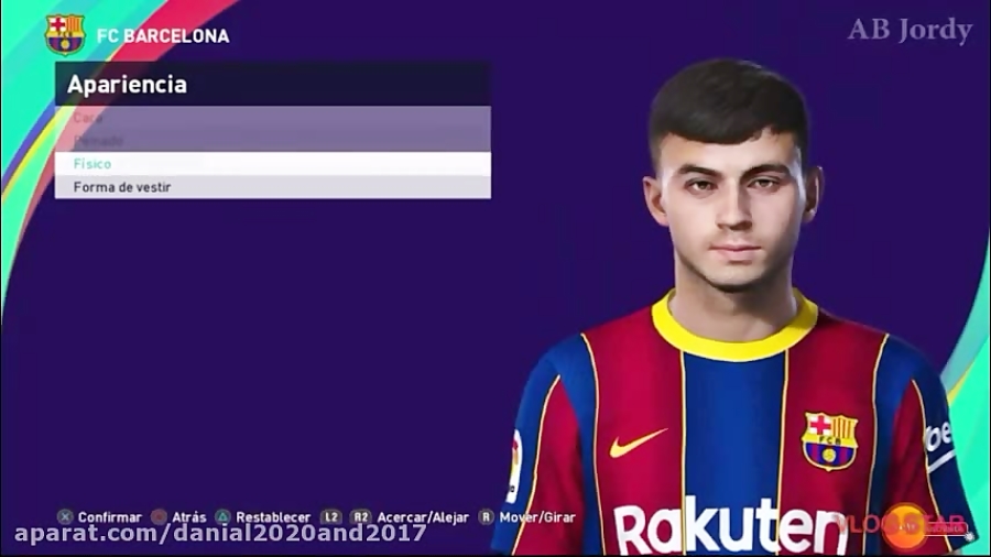 چهره و قدرت پدری بازیکن بارسلونا در دیتاپک 3 بازی pes 2021