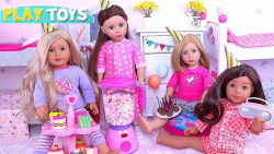 مهمانی عروسکی با آبنبات و کیک...