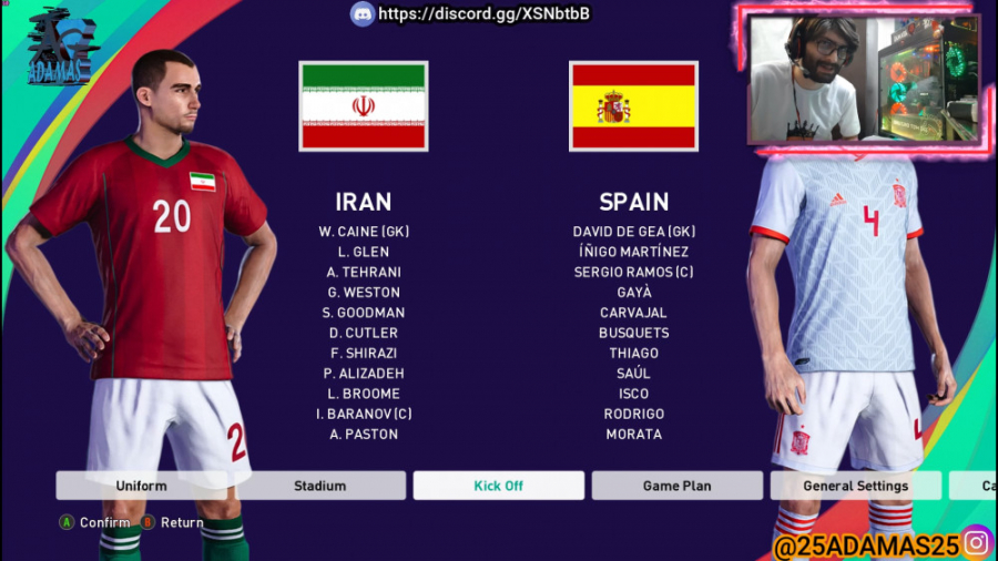 گیم پلی خفن PES 2021 بازی ایران و اسپانیا PES 2021