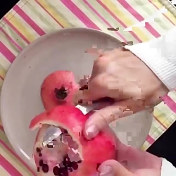تزئین انار به شکل حرفه ای برای...