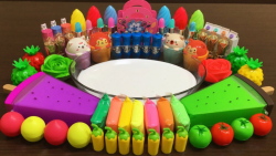 مخلوط اسلایمهای رنگی و میکاپ