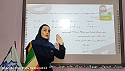 ریاضی چهارم دبستان تقریب (سرکار خانم خوش منظر)