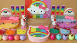 هلوکیتی اسلایم  تم رنگین کمانی