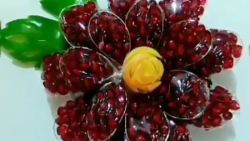 آموزش آشپزی تزیین انار شب یلدا