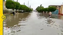 آبگرفتگی معابر در منطقه کمپلو...