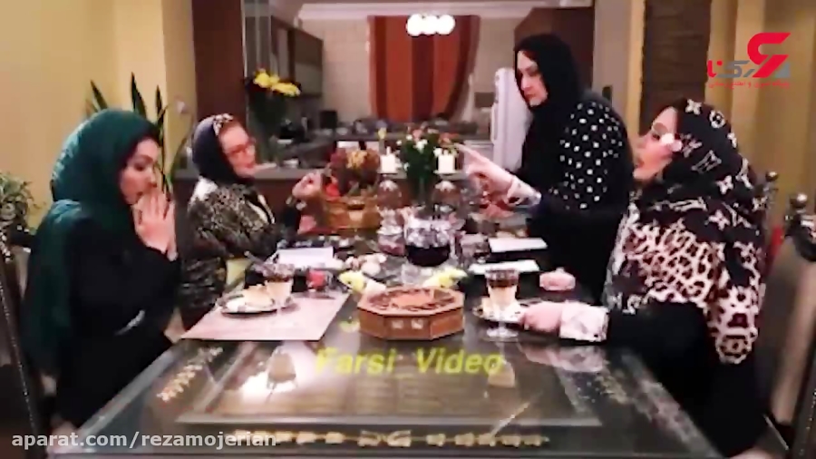 فیلم لحظه دعوای زشت بهاره رهنما و فلور نظری در شام ایرانی زمان156ثانیه
