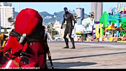 مبارزه تیم ونوم علیه مرد عنکبوتی GTA5